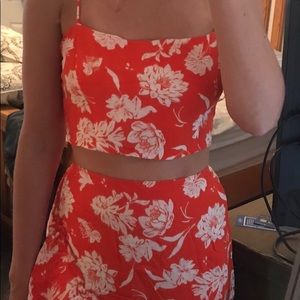 Free people tropical 2 piece set